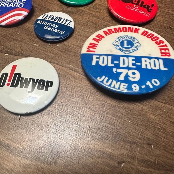 Vintage Collection 50s-80s Political Buttons Pinback Lot (set of 16) - Picture 8 of 11